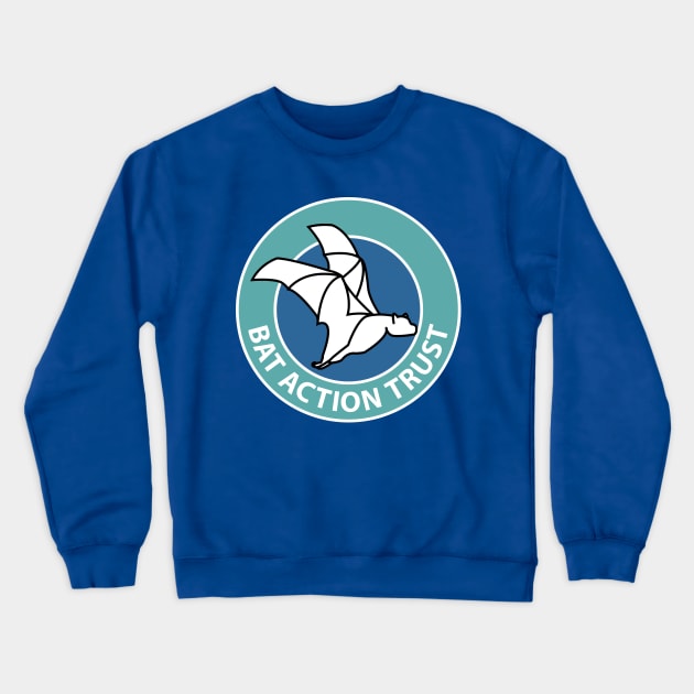 Bat Action Trust - Logo - Detectorists Crewneck Sweatshirt by InflictDesign